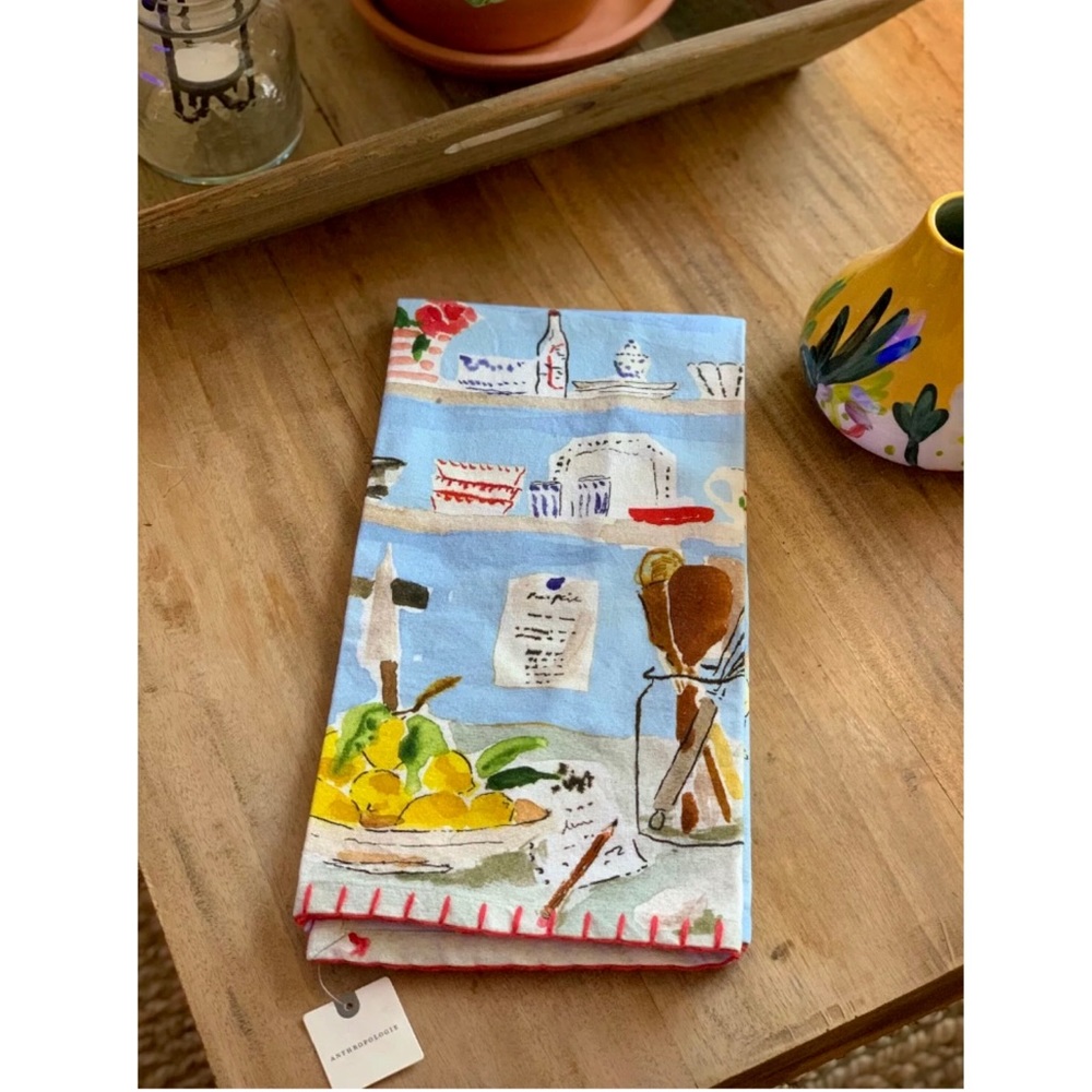 Bella Foster Shelfie Dish Towel Anthropologie NWT - Picture 3 of 16